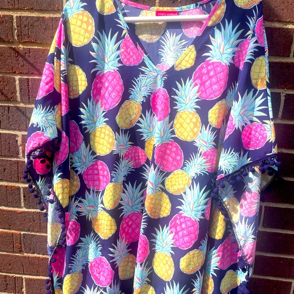 Simply Southern Other - Simply southern pineapple swim coverup
